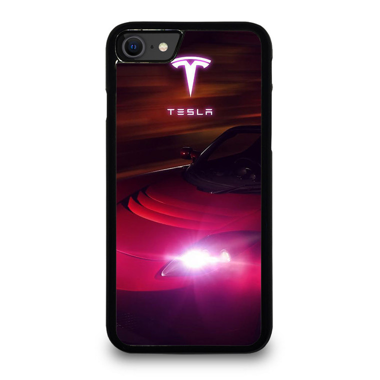 TESLA MOTORS RED CAR iPhone SE 2020 Case Cover
