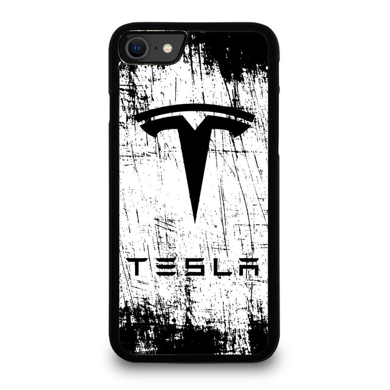 TESLA MOTORS BRUSHED LOGO iPhone SE 2020 Case Cover