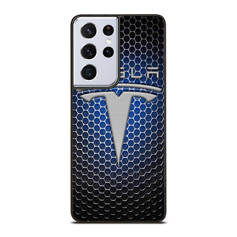 TESLA METAL LOGO Samsung Galaxy S21 Ultra Case Cover