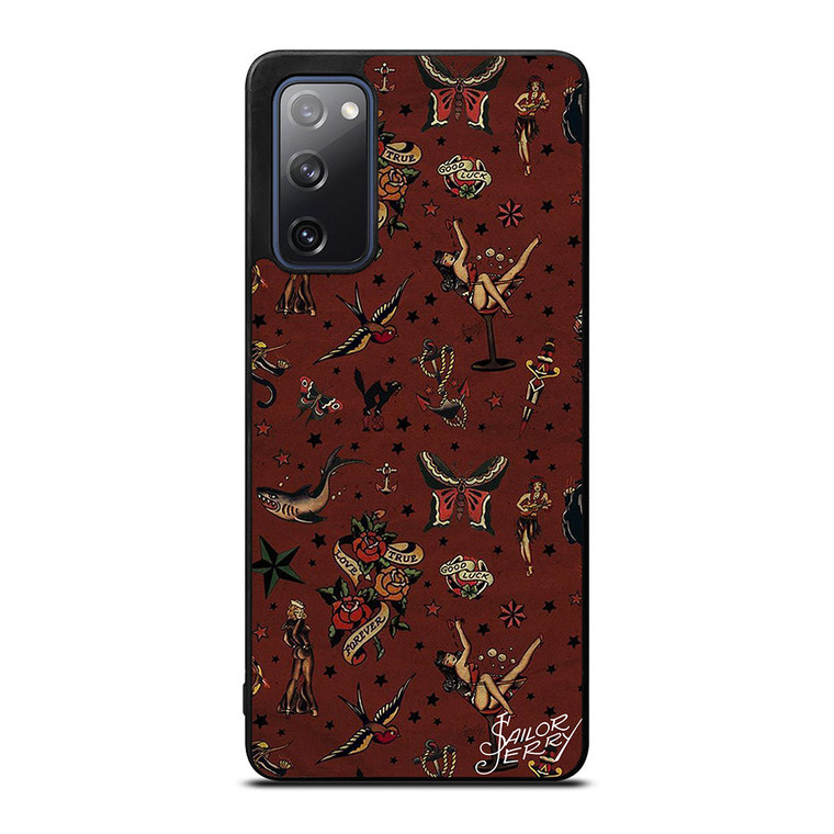 SAILOR JERRY TATTOO PATTERN Samsung Galaxy S20 FE Case Cover