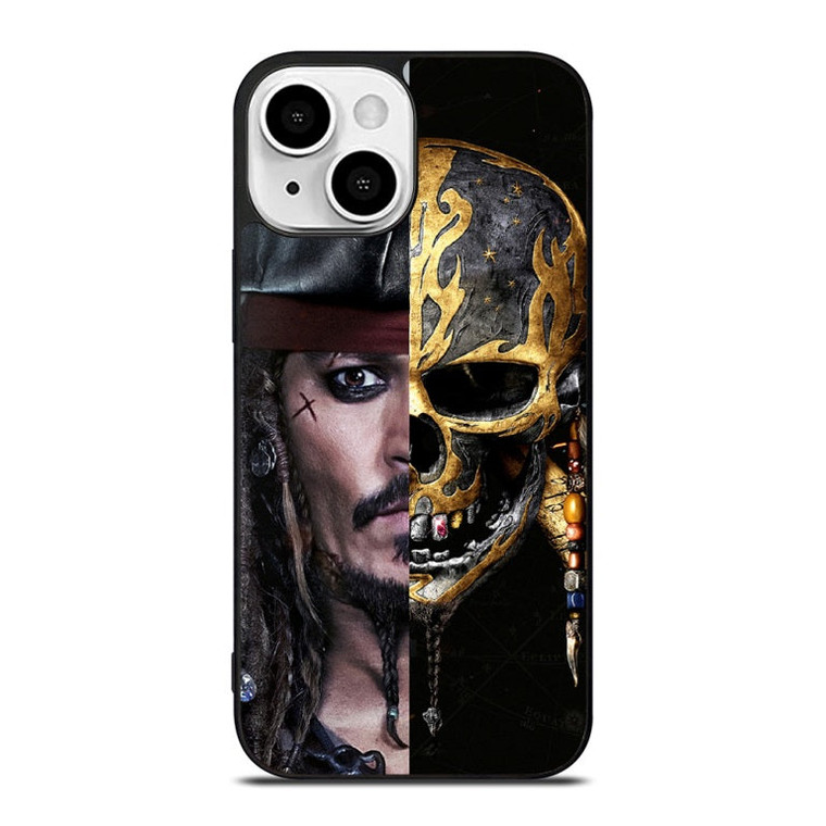 JACK SPARROW PIRATES OF THE CARIBBEAN SKULL iPhone 13 Mini Case Cover