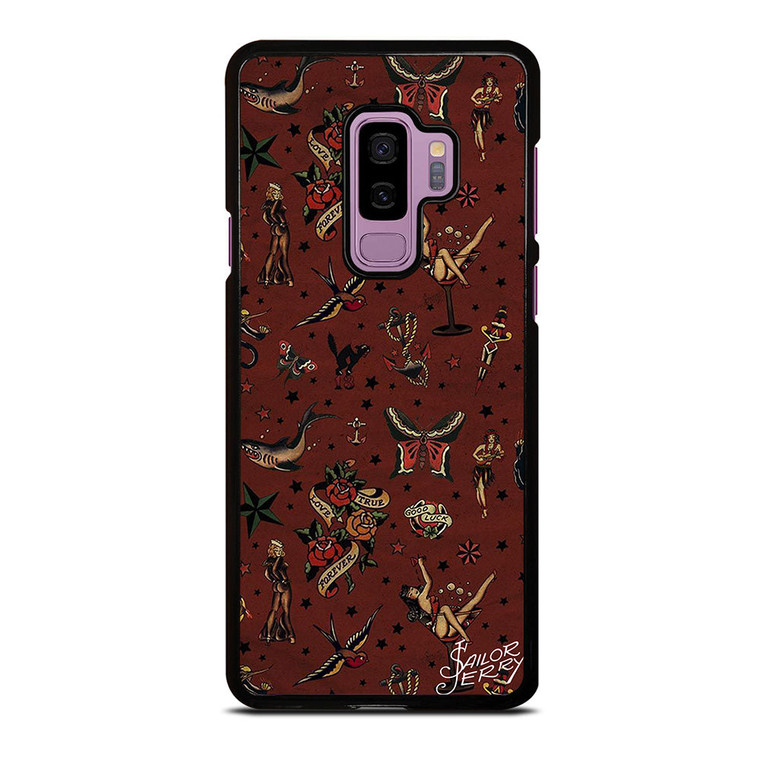 SAILOR JERRY TATTOO PATTERN Samsung Galaxy S9 Plus Case Cover