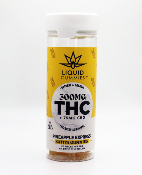 Liquid Gummies Pineapple Express Sativa Gummy 300mg -20ct