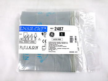 GE Critikon Blood Pressure Cuff SENSA-CUF 2487, Small Adult Long (SINGLE CUFF)