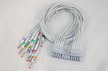 ECG Leadwires - 10 Lead, Banana End, AHA (9293-046-60) ECG Leadwires - 10 Lead, Banana End, AHA (9293-046-60)