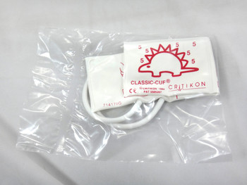GE Critikon CLASSIC-CUF 2619, Neonatal#5, BP Cuff, Male Luer (Single Cuff)