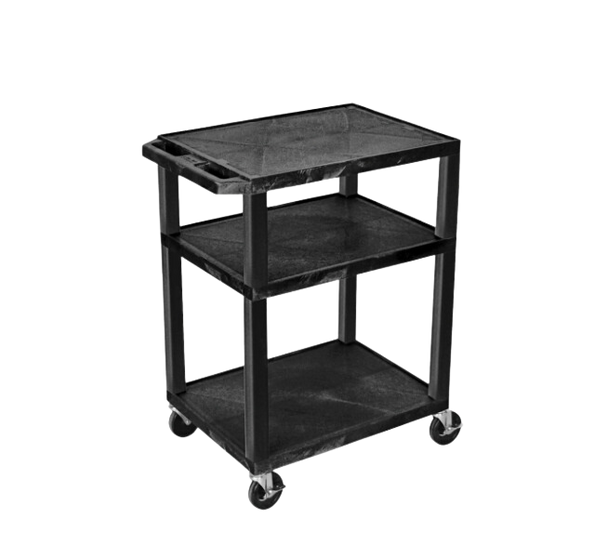 H. Wilson/Luxor Tuffy Utility Cart with 3 Shelves