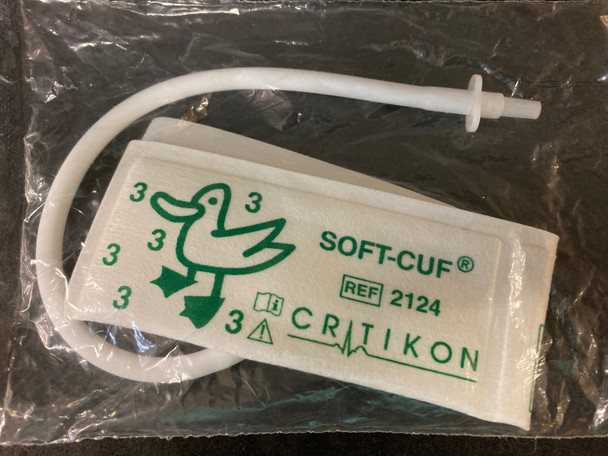 GE Critikon SOFT-CUF 2124, Neonatal #3, BP Cuff, Single Cuff