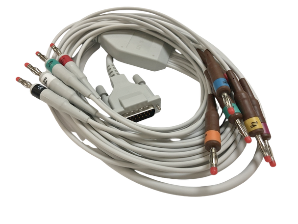 Schiller 10-Lead Resting Patient Cable with Banana Plugs, AHA, 2 M, 2.400179, 2.400071 Schiller 10-Lead Resting Patient Cable with Banana Plugs, AHA, 2 M, 2.400179, 2.400071