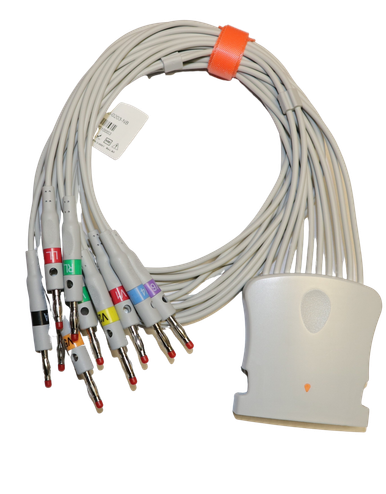 Câble ECG 10 Dérivations Pour Moniteur Biocare IE6 - Connecteurs Banane 4.0, Neuf | Câble Médical Monitoring Patient