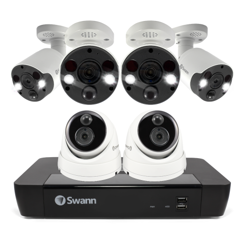 6 Camera 8 Channel 4K Ultra HD Professional NVR Security System | SWNVK-886802D4FB