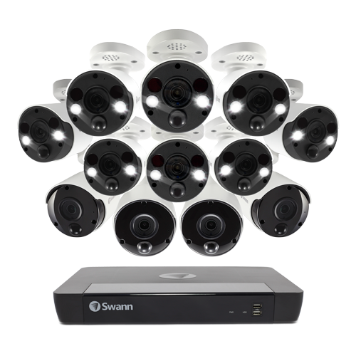12 Camera 16 Channel 4K Ultra HD Professional NVR Security System | SWNVK-1686804B8FB