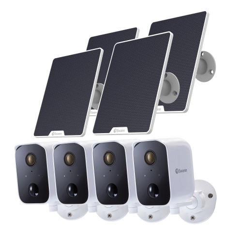 CoreCam Wireless Security Cameras 4 Pack with Solar Charging Panels | SWIFI-CORESOLPK4