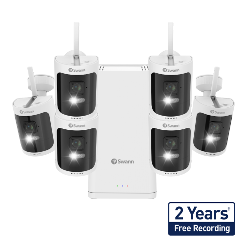 AllSecure650 2K Wireless Security Kit with 6 x Wire-Free Cameras & Power Hub | SWNVK-650KH6