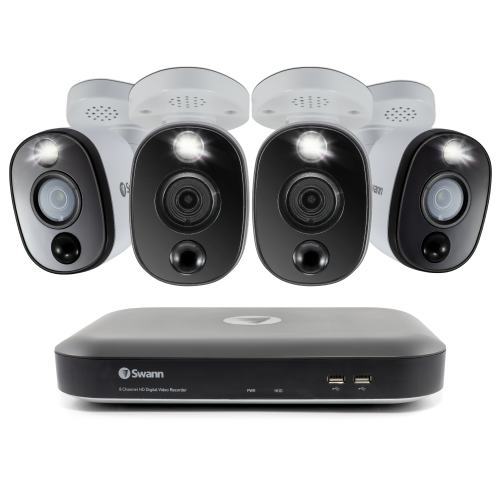4 Camera 4 Channel 4K Ultra HD DVR Spotlight Security System | SWDVK-455804WL