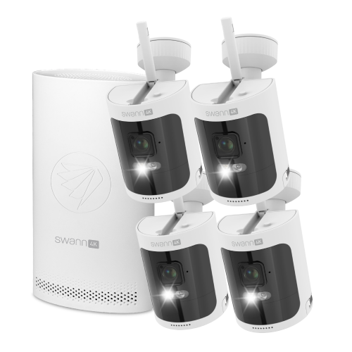 AllSecure4K Wireless Security Kit with 4 x Wire-Free Cameras & NVR Tower | SWNVK-AS4K800SD4