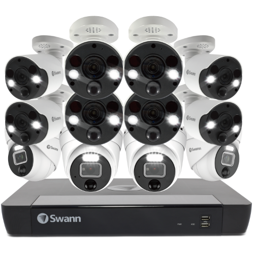 12 Camera 16 Channel 6K 12MP Mega HD Professional NVR Security System | SWNVK-1690008FB4D