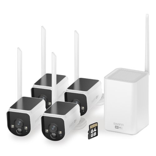 MaxRanger4K™ Solar 4 Camera Security System with Longest Range Wireless | SWNVK-MR4KSD4 MaxRanger4K™ Solar 4 Camera Security System with Longest Range Wireless | SWNVK-MR4KSD4