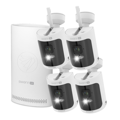 Refurbished AllSecure4K Wireless Security Kit with 4 x Wire-Free Cameras & NVR Tower | SWNVK-AS4K800SD4