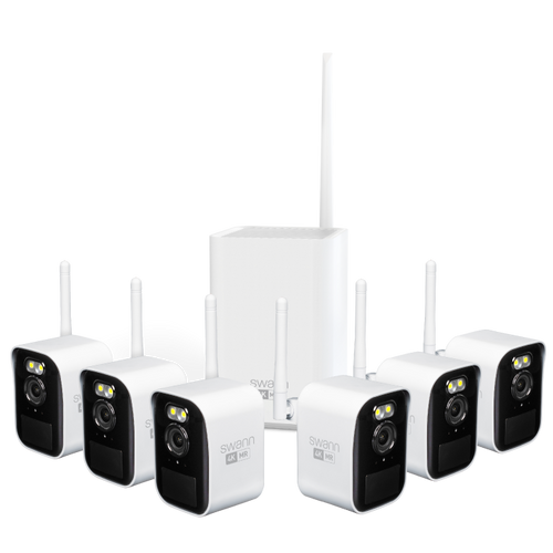 Swann MaxRanger4K™ Mini Long-Range Wireless Security System with 6 Cameras | SWNVK-MRMINISD6