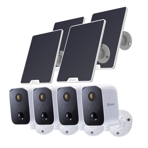 Refurbished CoreCam Wireless Security Cameras 4 Pack with Solar Charging Panels | SWIFI-CORESOLPK4