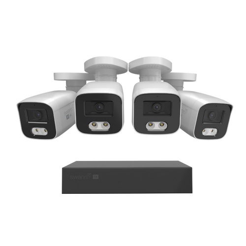 Swann EliteX™ 6K/12MP NVR Security System with 4 Bullet Cameras | SWNVK-8EX412MPB