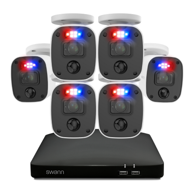 【新品】Swann Enforcer Security System 4台セット Swann Enforcer Indoor/Outdoor 4-Camera Hardwired Bullet2Tb