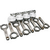 Texas Speed LQ4 LQ9 L96 6.0L LS Drop-in Forged Piston & Rod Set, JE -4cc Flat Top Pistons, TSP H-Beam Rods, Rings, Bearings - No Balance when used with stock Crankshaft