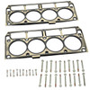 LS3 Head Gaskets with 2005+ Head Bolt Kit - 5 Layer MLS Cylinder Head Gasket Pair with Bolts for 6.0 6.2 LS LQ4 LQ9 L96 L76 LY6 L92 L99 Like 12610046