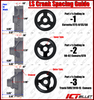 ICT Billet Black Powder Coated LS1 Alternator Bracket Complete Idler Pulley Compatible with F-Body Spacing Billet