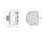 Mechman 250 Amp Alternator 2005-2013 GM Truck/SUV -Natural Cast Finish Elite Series Silverado Sierra Tahoe Escalade Yukon Suburban
