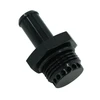 BTR Baffled Breather Fitting 12AN ORB to 5/8" Hose Barb Adapter- Black - Brian Tooley Racing