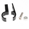 BTR 9/16" Billet Aluminum Hose P-Clamp Mount Bracket - Black - Brian Tooley Racing