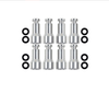 ICT Billet Fuel Injector Spacer Adapters - LS1 LS6 Intake/Fuel Rail to LS3 LS7 LSA LS9 Bosch 210 Injectors - Set of 8