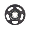 ICT Billet 8-Rib Billet Aluminum Smooth Idler Pulley | Black Anodized | PUL-SM8-291