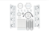 ICT Billet Hellcat Supercharger to LS Cathedral Port Cylinder Head Adapter Kit