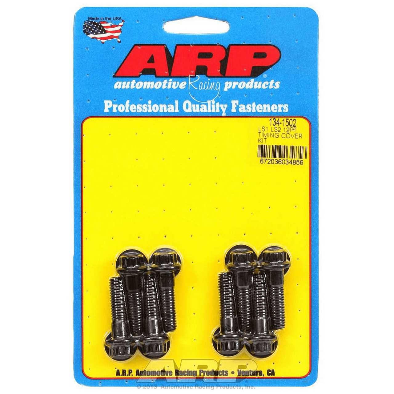 ARP 1341502 Black Timing Cover Bolt Kit 12pt Fits 19972013 4.8 5.3 5.