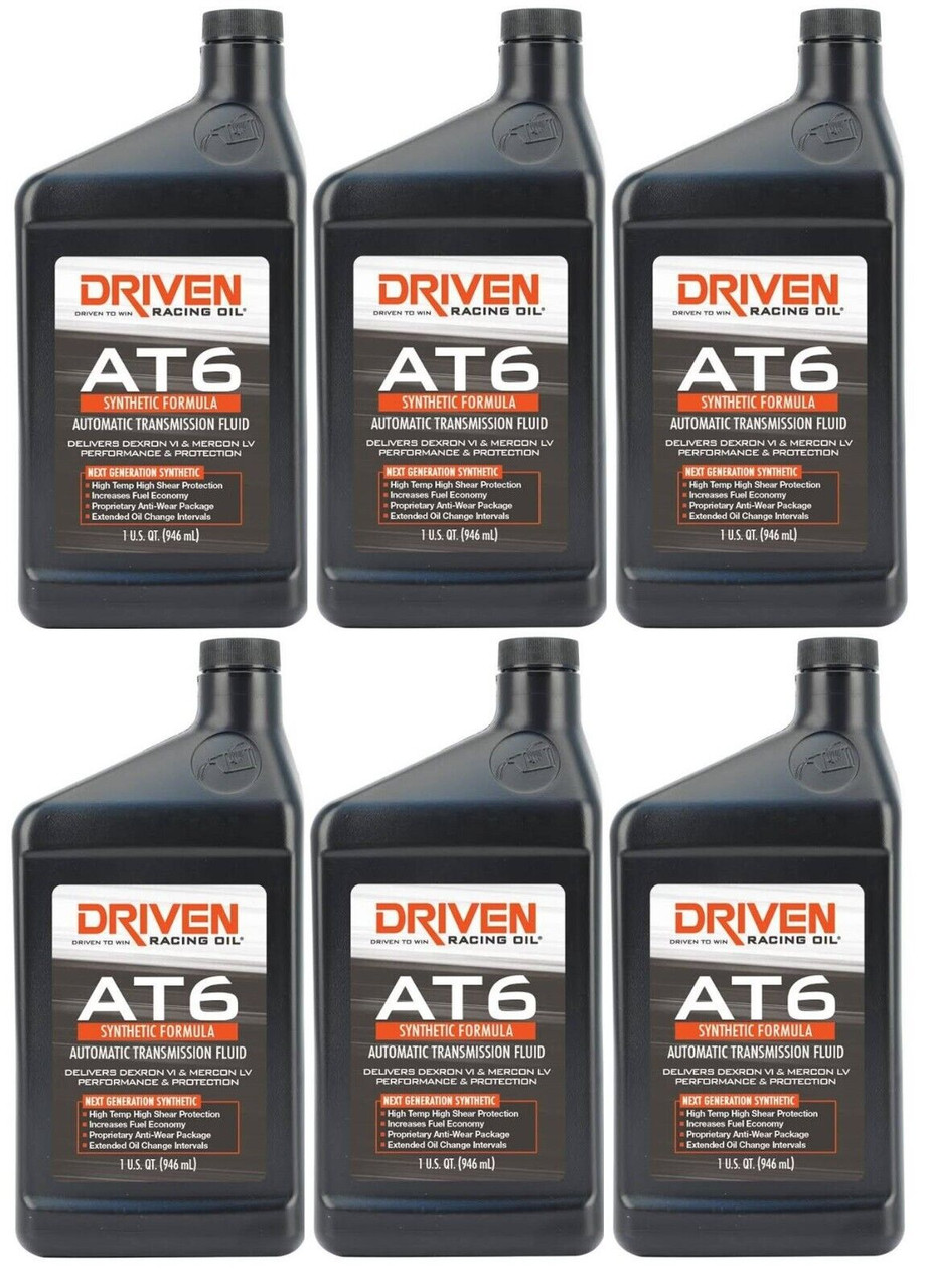 Driven Racing AT6 Dexron VI Transmission Fluid - 1 Quart Synthetic Dexron 6  / Mercon LV Trans Oil - Michigan Motorsports