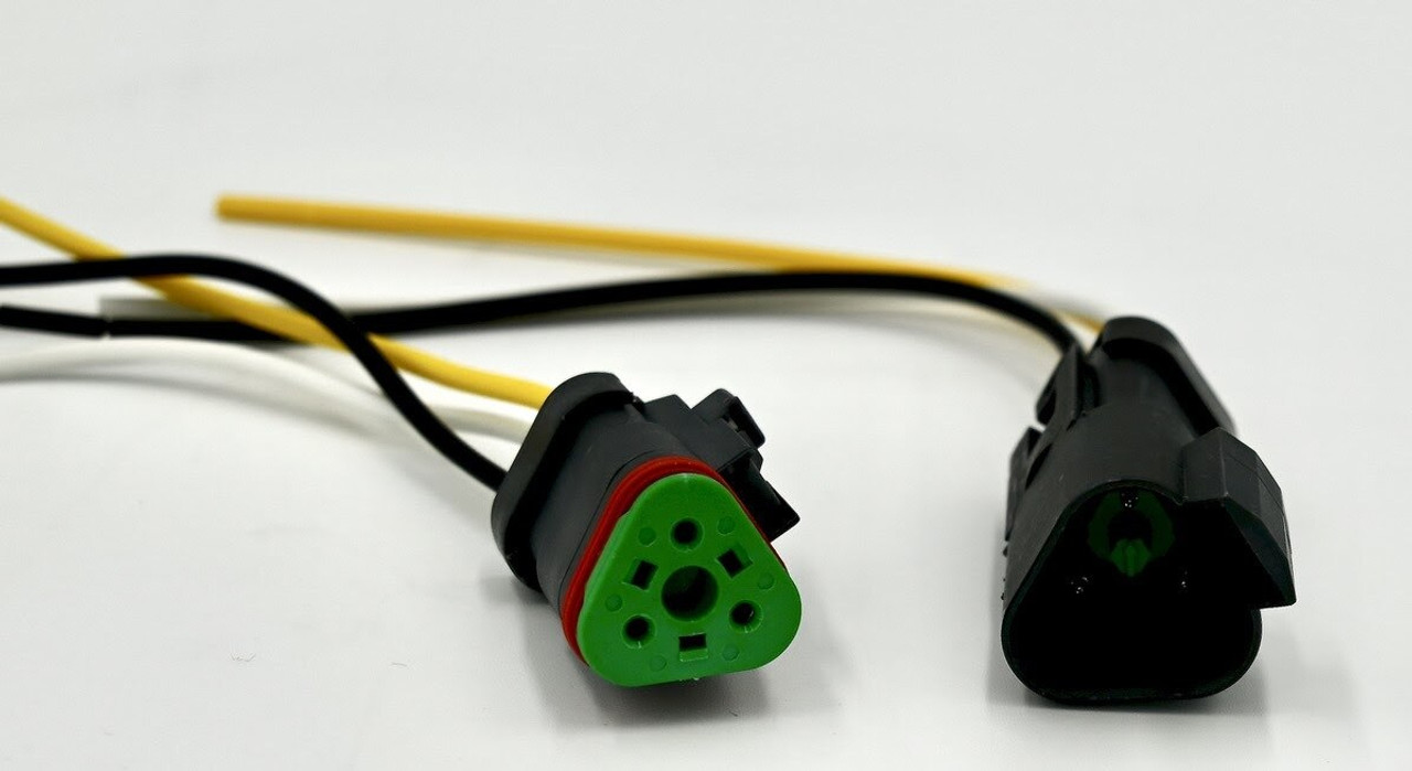 Deutsch DT Style WeatherPack Pigtail Connectors Female Male Plug 3-way 3 pin