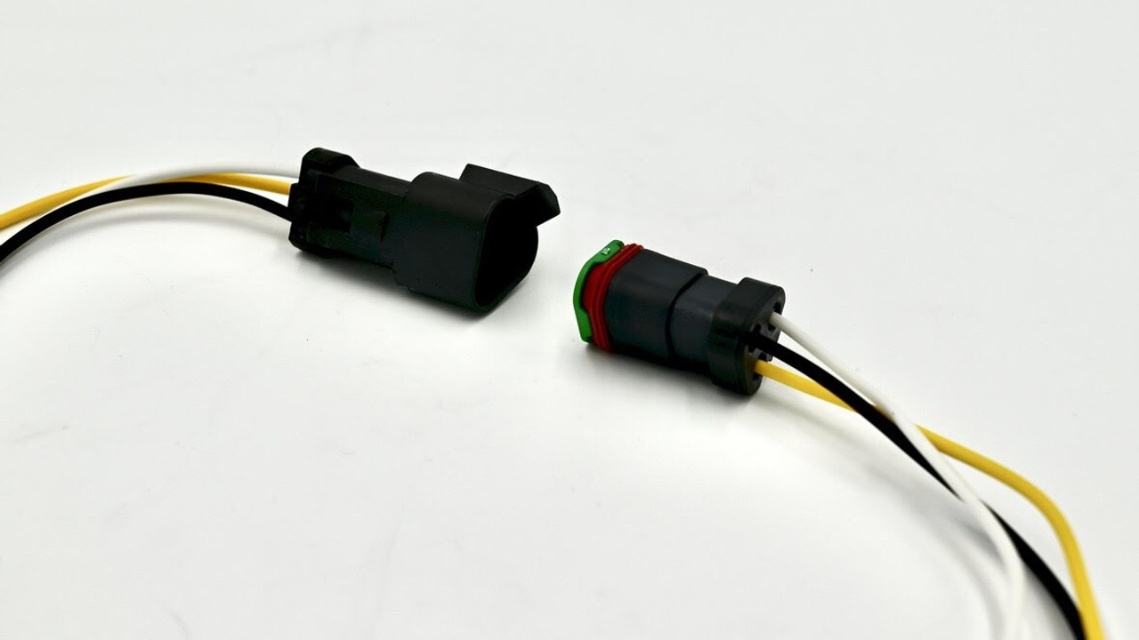 Deutsch DT Style WeatherPack Pigtail Connectors Female Male Plug 3-way 3 pin