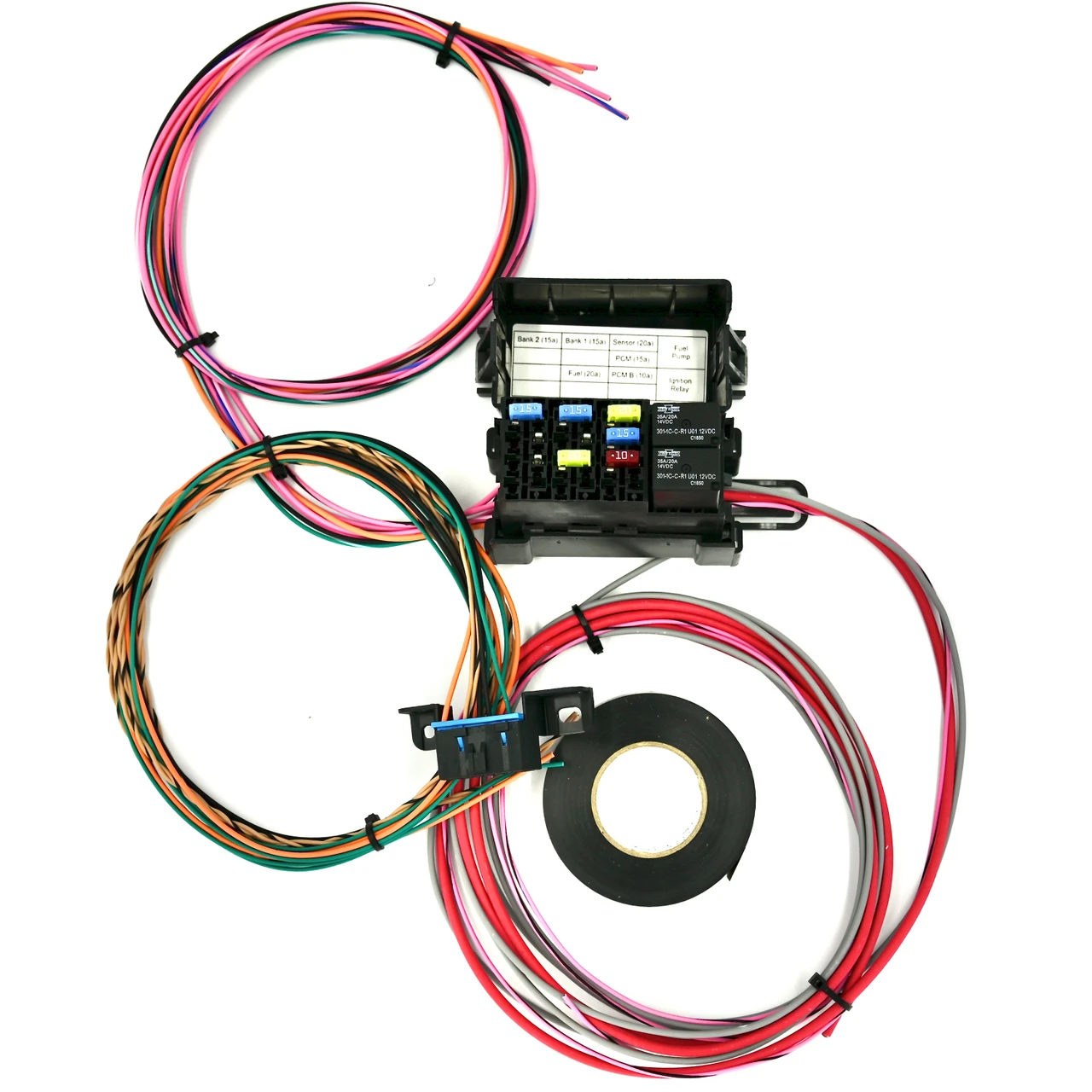 LS Swap Wire Harness Fuse Block Stand Alone Wiring Harness OBD2 Port Connector
