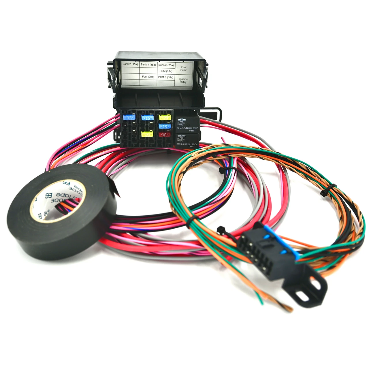 LS Swap Wire Harness Fuse Block Stand Alone Wiring Harness OBD2 Port Connector