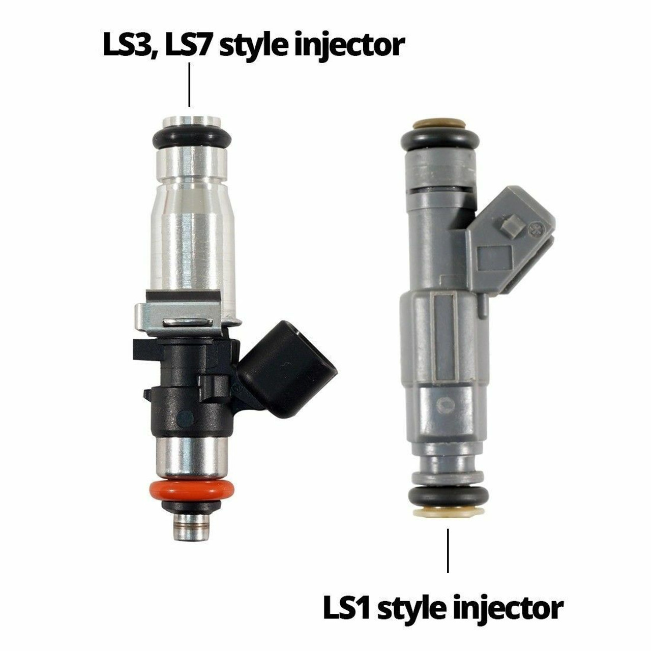 1.06" 14mm Fuel Injector Spacer Adapter LS3 LS7 Bosch 210 Injectors on LS1 LS6 Intake Fuel Rail