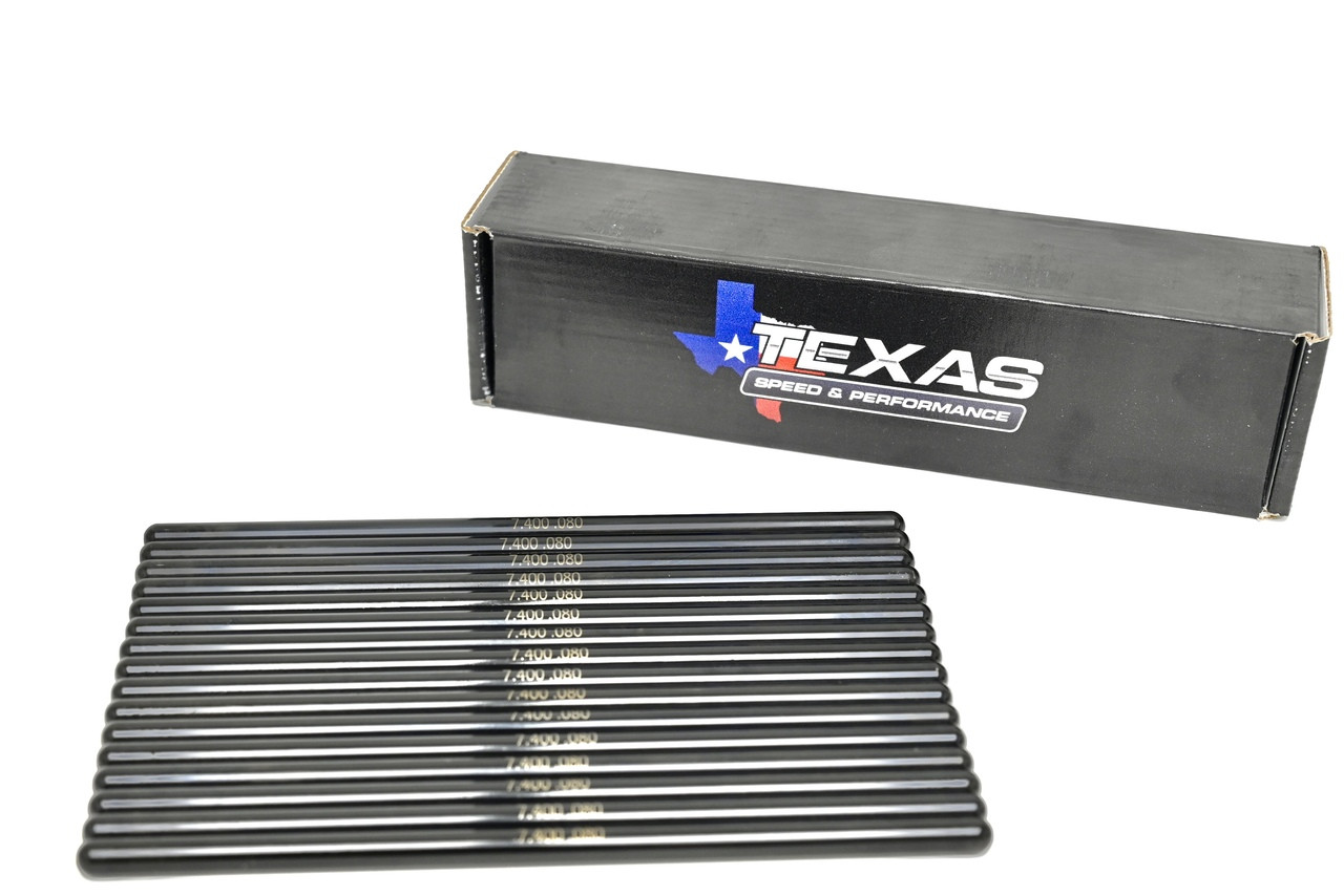 Texas Speed LS1 7.400"  Chromoly Pushrods (LS stock Length) 5/16 Diameter 4.8 5.3 5.7 6.0 6.2 LS1 LS2 LS3 LS4 LS6 L76 L92 L99 LQ4 LQ9 L33 LSA TSP