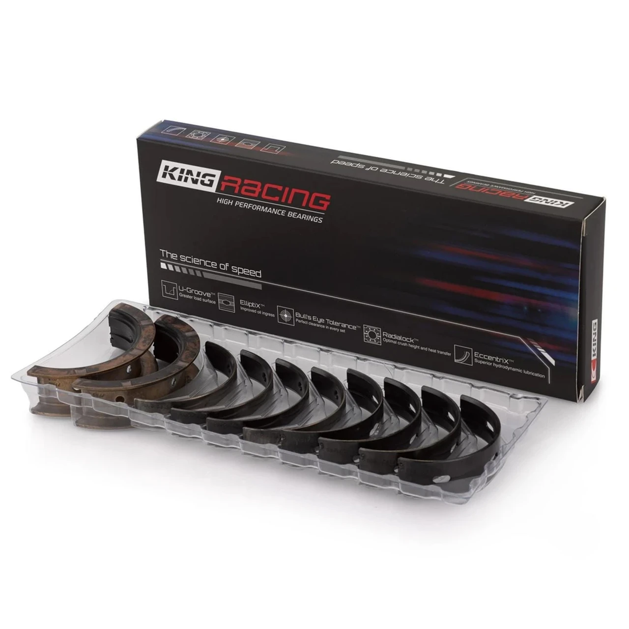 King XP LS Main Bearings MB5013XP | Fits 4.8L 5.3L 5.7L 6.0L 6.2L LS1 LS2 LQ4 LQ9 LS3 L92 L94 L76 L77 LY6 L96 Standard Size