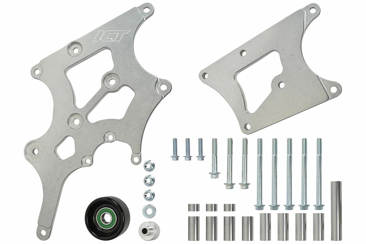 LS Swap Alternator & Power Steering Bracket Kit Camaro LS1 GTO LS2 Compatible with BMW 330i E46