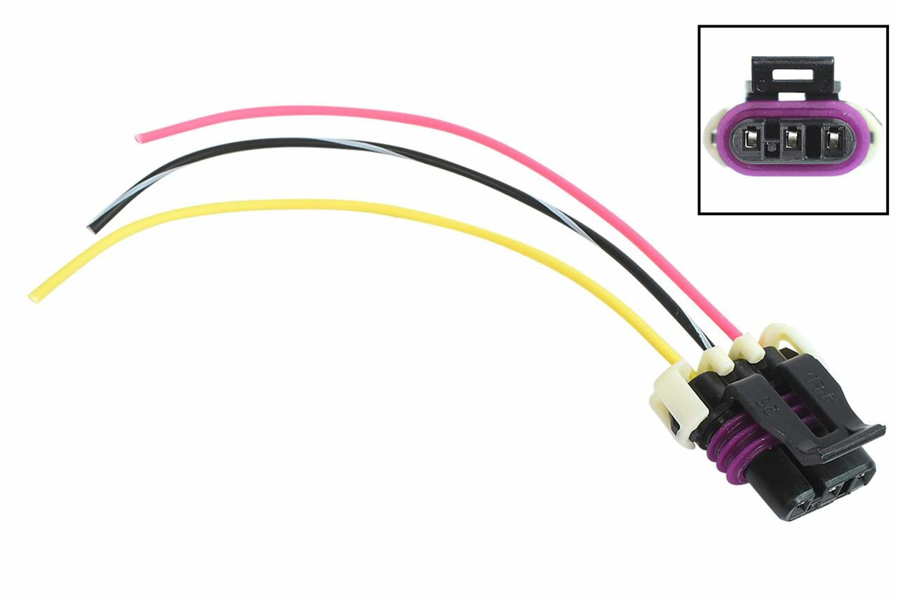 LS Gen 3 Mass Air Flow MAF Connector 3-Wire Sensor Pigtail Wiring LS1 5.7L