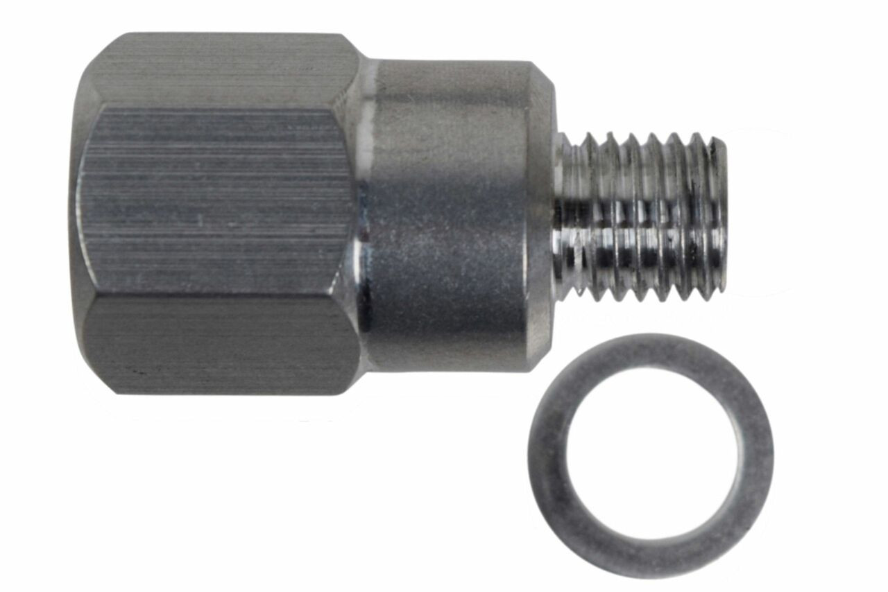 M12-1.5 male to 1/8"NPT female Coolant Temperature Sensor Adapter for LS engines Billet Aluminum LS1 LS3 LM7 LQ4 LS6