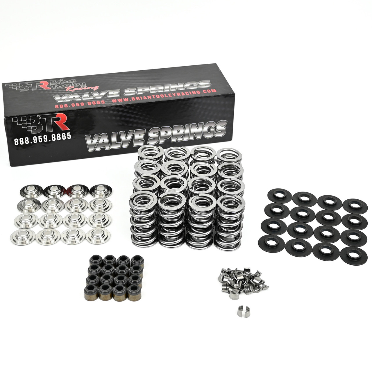 Retainer Lock Brian Tooley Racing BTR Steel Retainers For Dual Spings LS1 LS2 LS3 LQ4 Valve Spring
