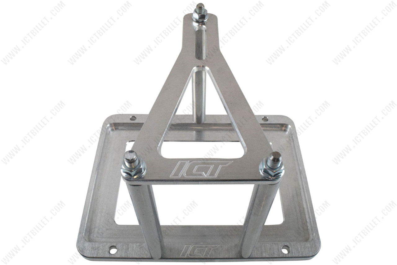 Universal Billet Battery Tray Hold Down / Relocation Box Fits Size 34, 78 and Optima Batteries ICT 551181